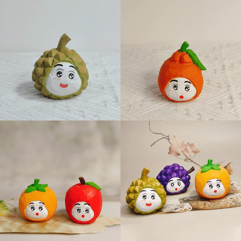 Crayon Shin Chan Wooden Fruit Decor Handcrafted Natural Gift For Celebrations