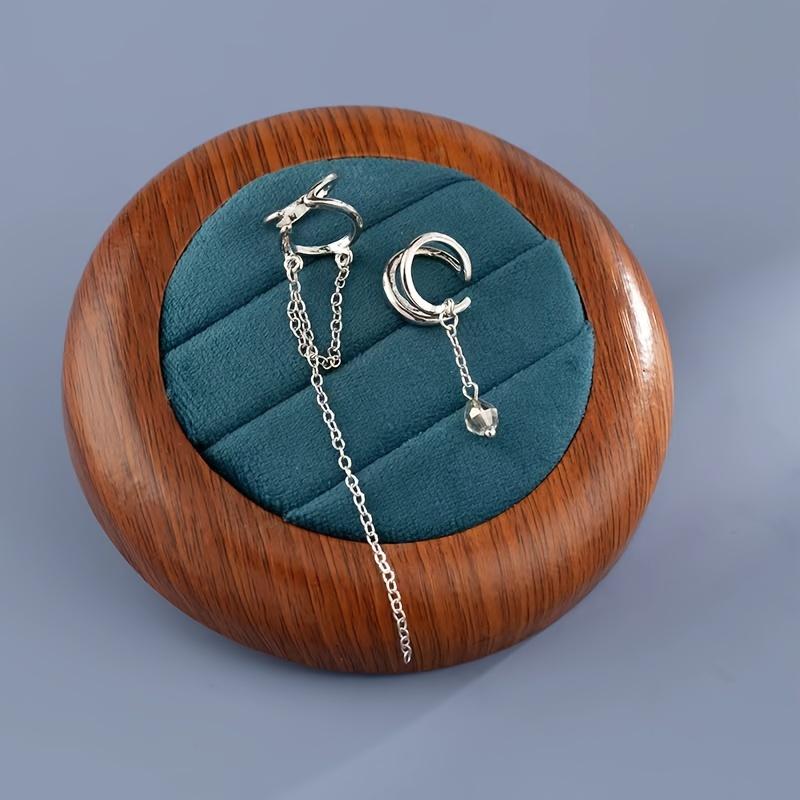 Sweet Cool Spicy Style Asymmetrical Chain Tassel Long Ear Cuff