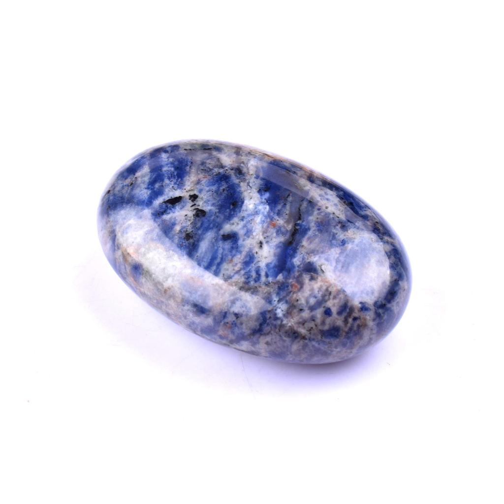 Piedra de Palma de Jabón de Cuarzo Rosa 45x30mm - Piedra de Masaje con Energía de Cristal