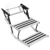 Wohnmobil Doppeltreppe Manuell Faltbar Aluminiumlegierung Leiter mit Befestigungsschraube Stange AntiRutsch M10 Montage