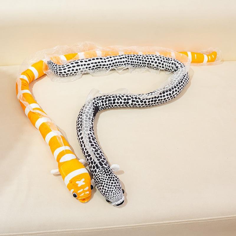 Creative Simulation Eel Doll Plush Toy Aquarium Garden Moray Eel Doll Children Accompany Soothing Doll