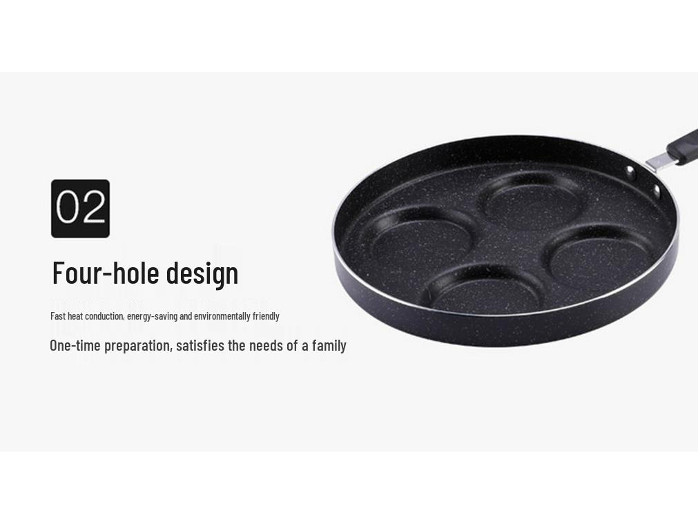 Maifan Stone Non-Stick Four-Hole Breakfast Pan