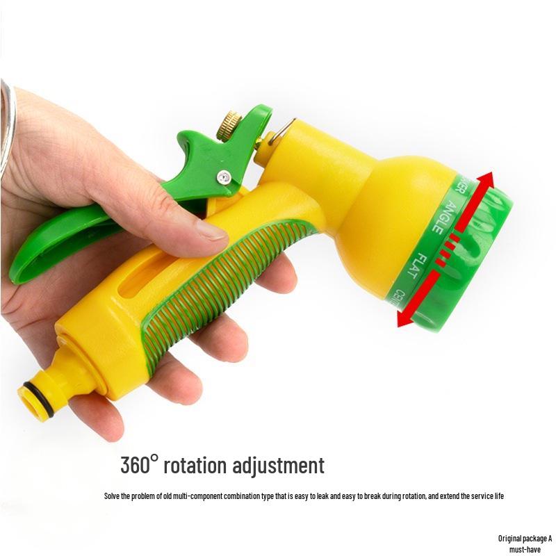 8-Mode High-Pressure Car Wash & Garden Water Gun Nozzle