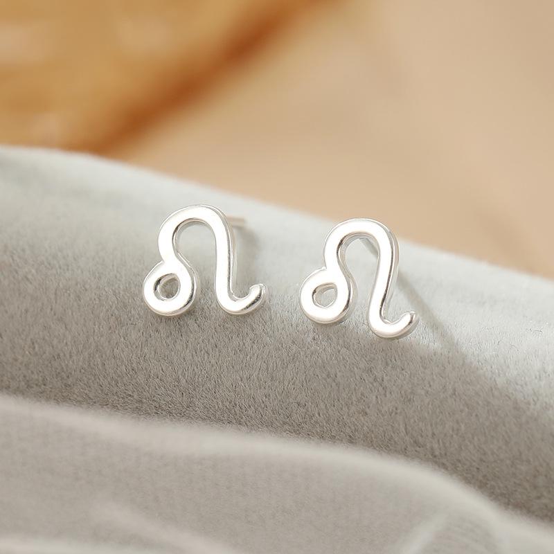 Banyan Tree S925 Silver Zodiac Earrings - Elegant Luxury Design for Women.
