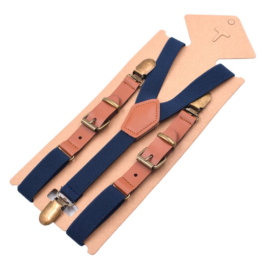 Unisex Y Back Suspenders 3 Clips Adjustable Elastic Braces for Adult Kids