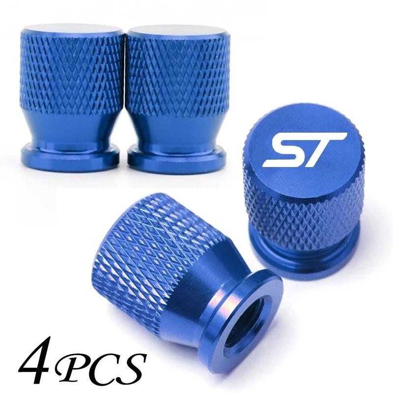 Car Accessories Wheel Tire Valve Airdust Waterproof Caps Tyre Stem Covers For Ford ST FOCUS 2 3 Mondeo Fiesta Kuga MK2 MK3 MK4