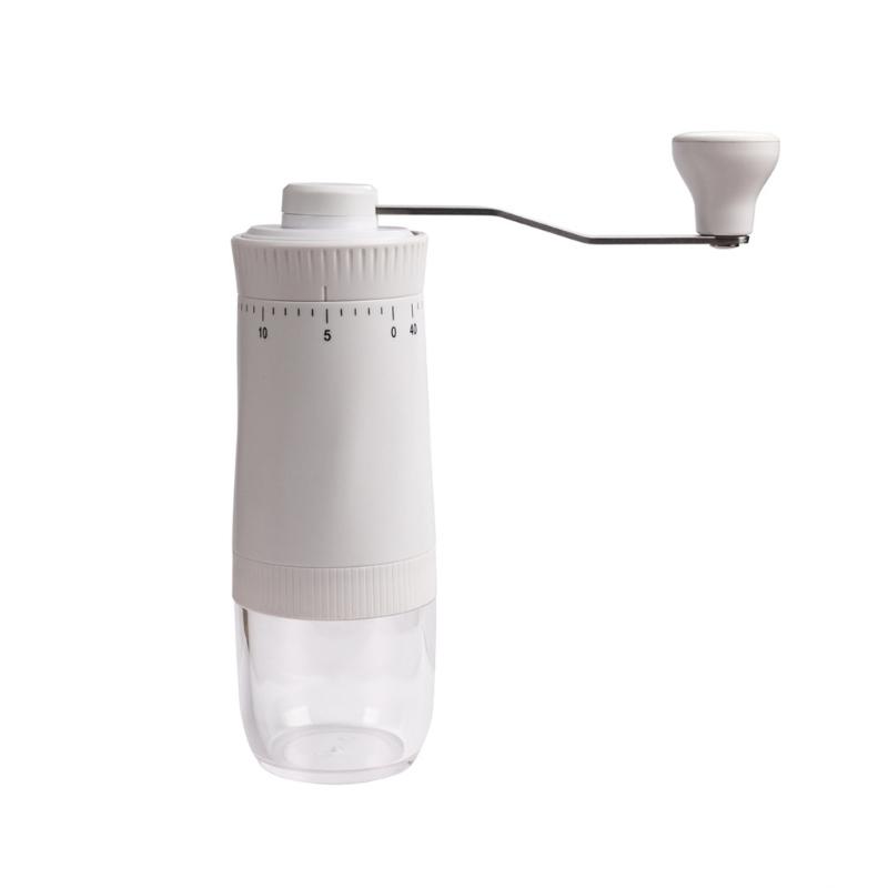 Delicate Manual Coffee Bean Grinders 40 Accuracy Grinding Level Ergonomic Handle Durable ABS Nonrust Steel For Home Office Camping