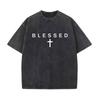Unisex Christelijk Geloof T-shirt voor Dames & Heren Jezus Christus Kruis Ontwerp Inspirerende Bijbelcitaat Trendy Grafisch Shirt