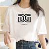 Women's Letter Print T-shirt 100% Cotton T-shirt Women's Y2K Street Print T-shirt