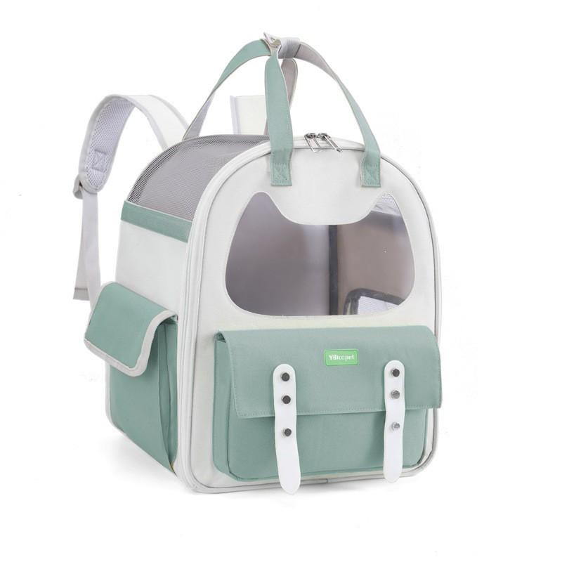 Dual-Shoulder Pet Carrier Backpack Cats Small Dogs - Durable Oxford Fabric With Grip Handle 13L Capacity 5-7kg Weight