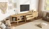 TV Cabinet 170x40x43cm, Lowboard with 2 Drawers & 2 Sliding Doors, MDF TV Base Cabinet with Adjustable Shelves, Suitable for 70-Inch TV Stand