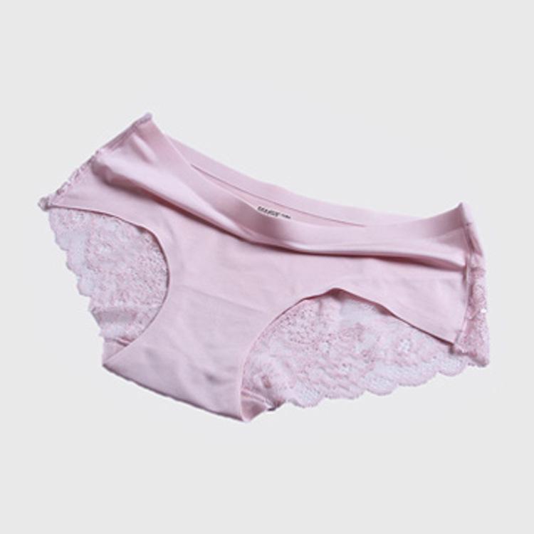 Luxury Pearlescent Lace Patchwork Seamless Women's Panties