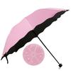 Manufacturer spot wholesale in case of water flowering rain and rain umbrella eight bones manual folding sun umbrella sunshade advertising LOGO