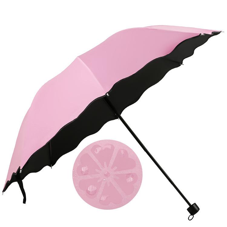 Manufacturer spot wholesale in case of water flowering rain and rain umbrella eight bones manual folding sun umbrella sunshade advertising LOGO