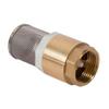 1/3/4inch Heavy Duty Brass Foot Filter with Stainless Steel Basket Check Valves Simple Installation for Restricted Areas