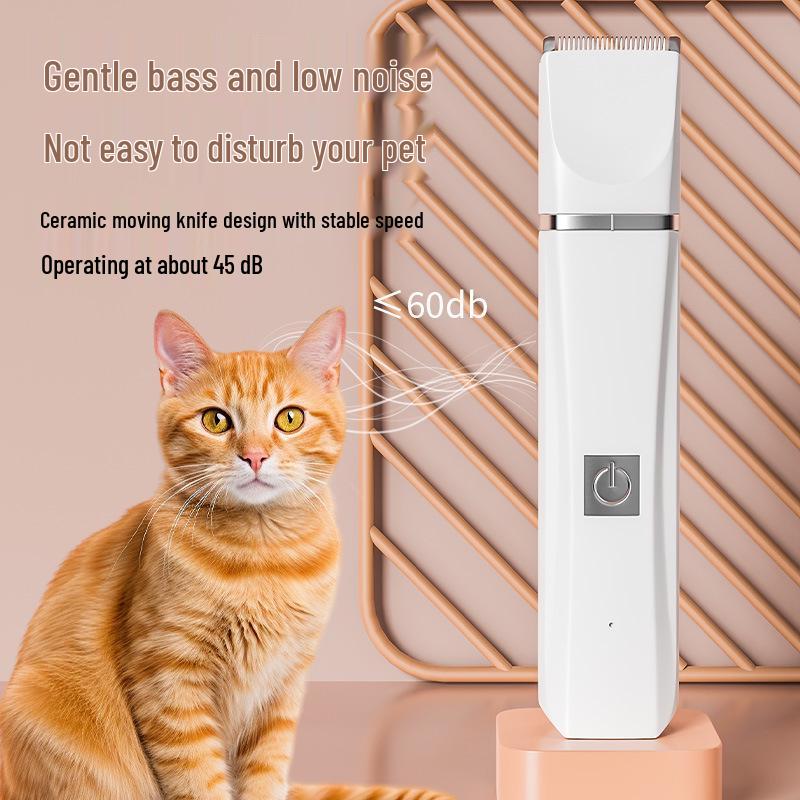 Pet Grooming Electric Clipper: Cat & Dog Shaver, Nail Grinder, Hair Trimmer