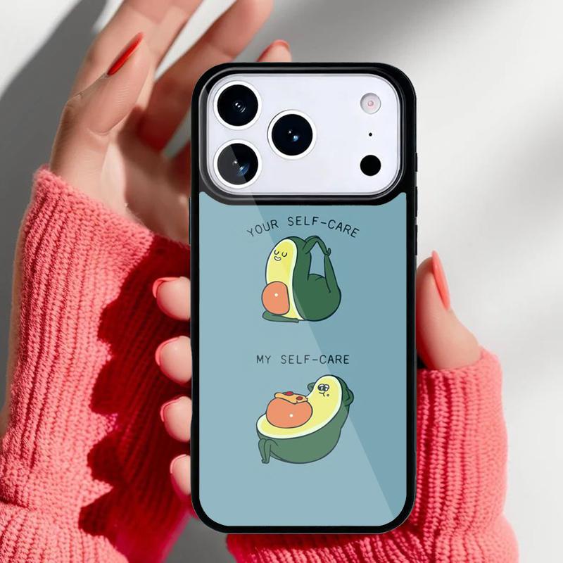Cute Avocado Cartoon Phone Case for iPhone 17 16 15 14 13 Pro Max Back Cover for 12 11 Pro Coque