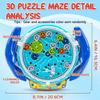 Creative Puzzle Maze Magic Transparent 3D Puzzle Speed Cube Rolling Ball Magic UFO Maze Toys For Children Stress Reliever Toys