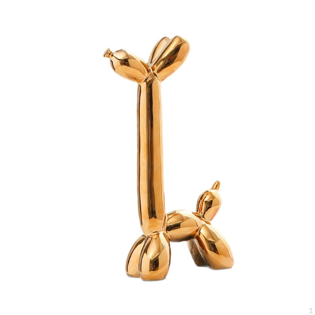 Balloon Dog Sculpture Desktop Collectible Figurine for Bedroom Indoor Office