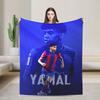 Lamine YYamal Flannel Blanket Number  Football Creative Throw Blankets for Home cm Quilt