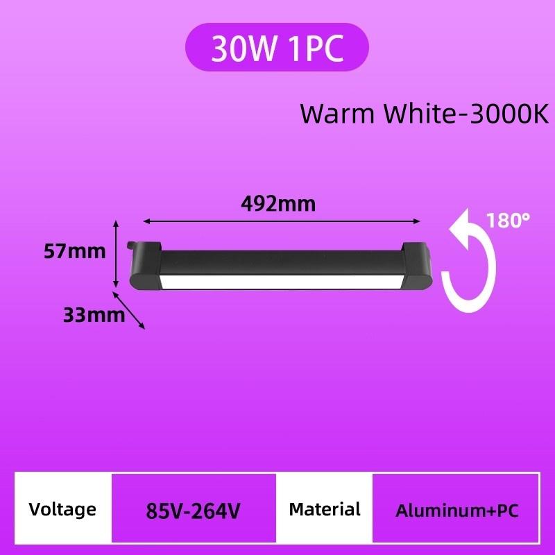 LED Track Light Aluminum Linear Track Ceiling Lamp COB Rail Spotlight Living Room Bedroom Decor Lighting Fixture