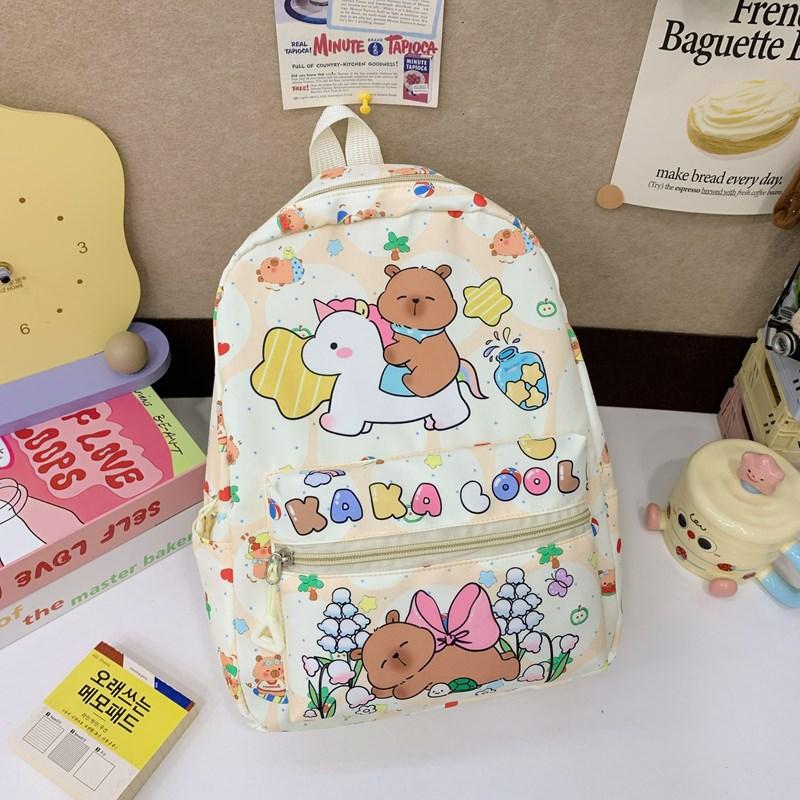 Children's schoolbag kindergarten baby schoolbag cartoon printing boys and girls versatile to reduce the burden of travel back