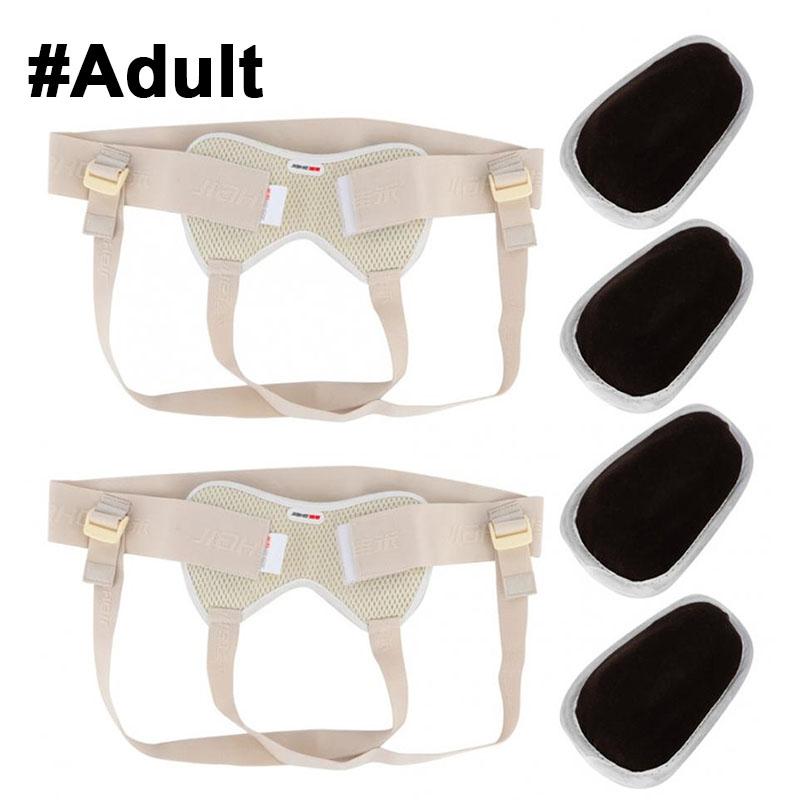 

2 комплекта ферменной конструкции для пахового грыжевого пояса со специальными пенопластовыми подушечками, поддержка грыжевого пояса, повышенный комфорт, с 2 съемными компрессионными подушечками M