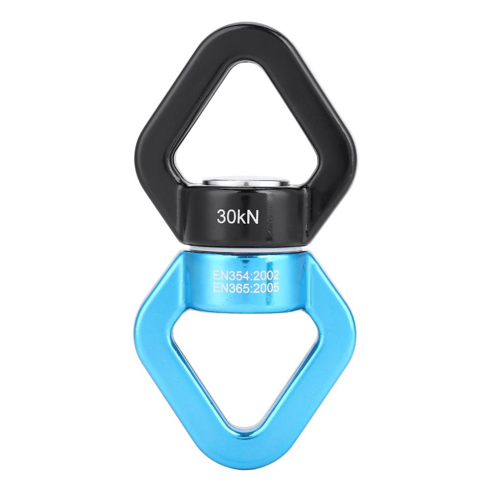 

Rope Swivel Safety Rotator 30KN Climbing Yoga Swivel Safety Rotational Device Rotator Multi function Connector Climbing Swivel синий