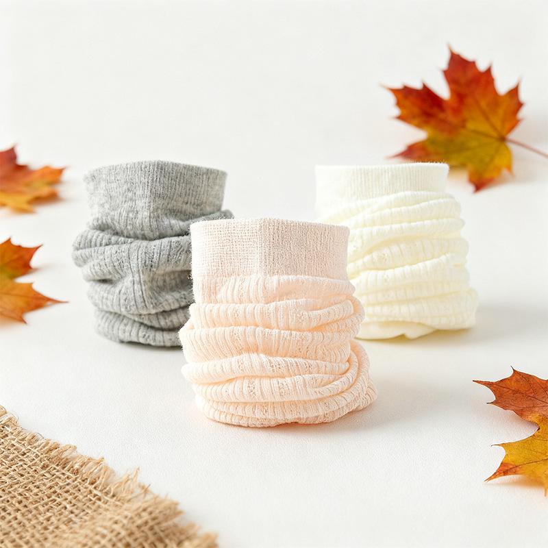 Women's Ballet Style Pure Cotton Hollow Mesh Socks - Solid Color, Versatile for Spring & Autumn