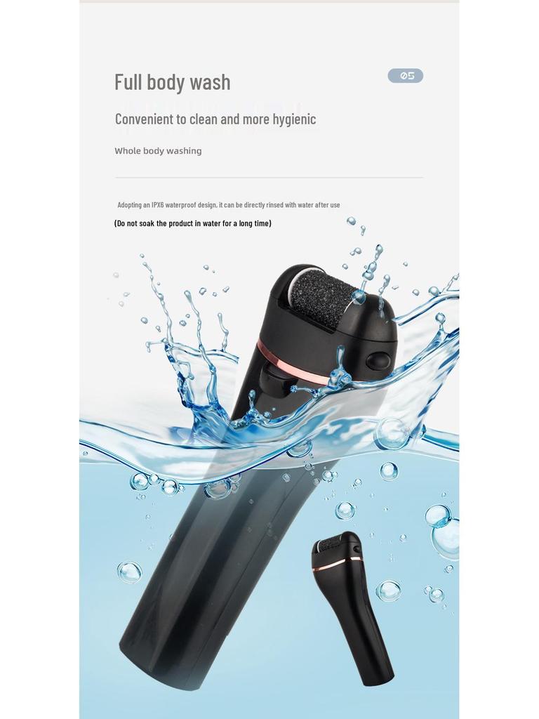 Digital Display Waterproof Electric Foot Grinder & Callus Remover Set