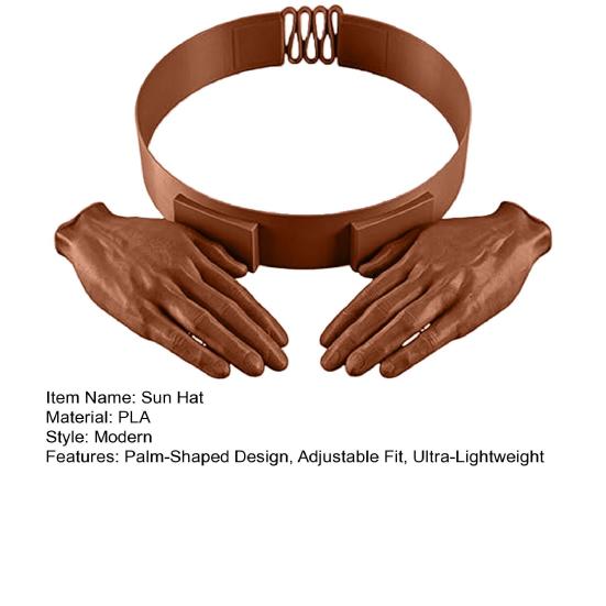 Sonnenhut Ultraleicht Verstellbare Passform Handflächenförmiger Sommerhut Freihändiger Sonnenschutz Stirnband Outdoor Sonnenschutz