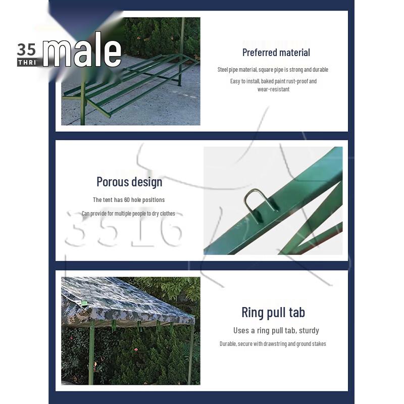 Outdoor Waterproof Clothes Drying Tent