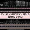 120Pcs Rocket Sandwich Dual Nail Forms Clear Dual Layer Full Cover Top & Bottom Forms Nail Art Extension Manicure Tools For Diy