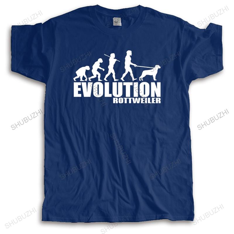 

Men oneck tshirt fashion brand tshirt black new EVOLUTION ROTTWEILERAUQ Unisex Teeshirt Euro Size Summer Male Short Sleeve S