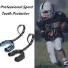 1PC Tooth Protective Mouth Guard with Hanging Strap For American Football Rugby Thai Boxing Taekwondo Wrestle Sports