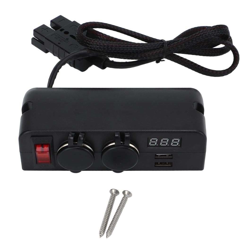 Car Charger Adapter 2 USB Charger Socket Voltage Digital Display Power Supply Battery Adapter