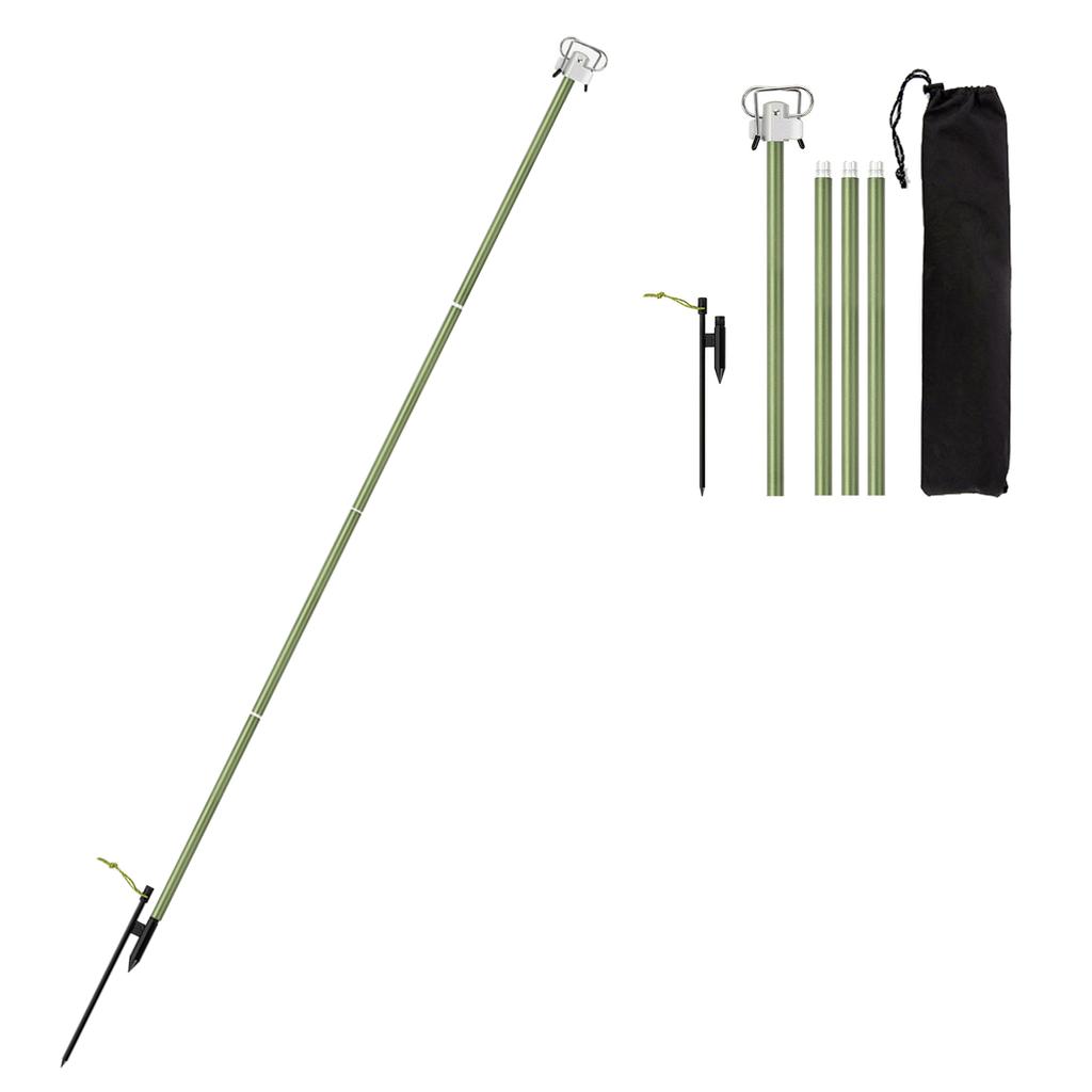 Portable Camping Folding Lamp Pole Lightweight Collapsible Aluminum Lantern Stand Outdoor Light