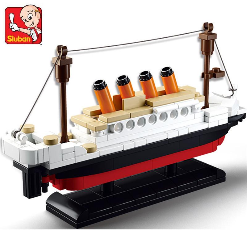 High-Quality 194Pcs High-Quality Sluban High-Quality Ship High-Quality Boat Construction set High-Quality Building High-Quality Blocks High-Quality