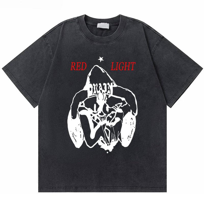 Washed Vintage Rapper Bladee Hip Hop Oversized Tshirt Drain Gang Graphic Tshirt Men Women Fashion Artistic Sense T Shirts