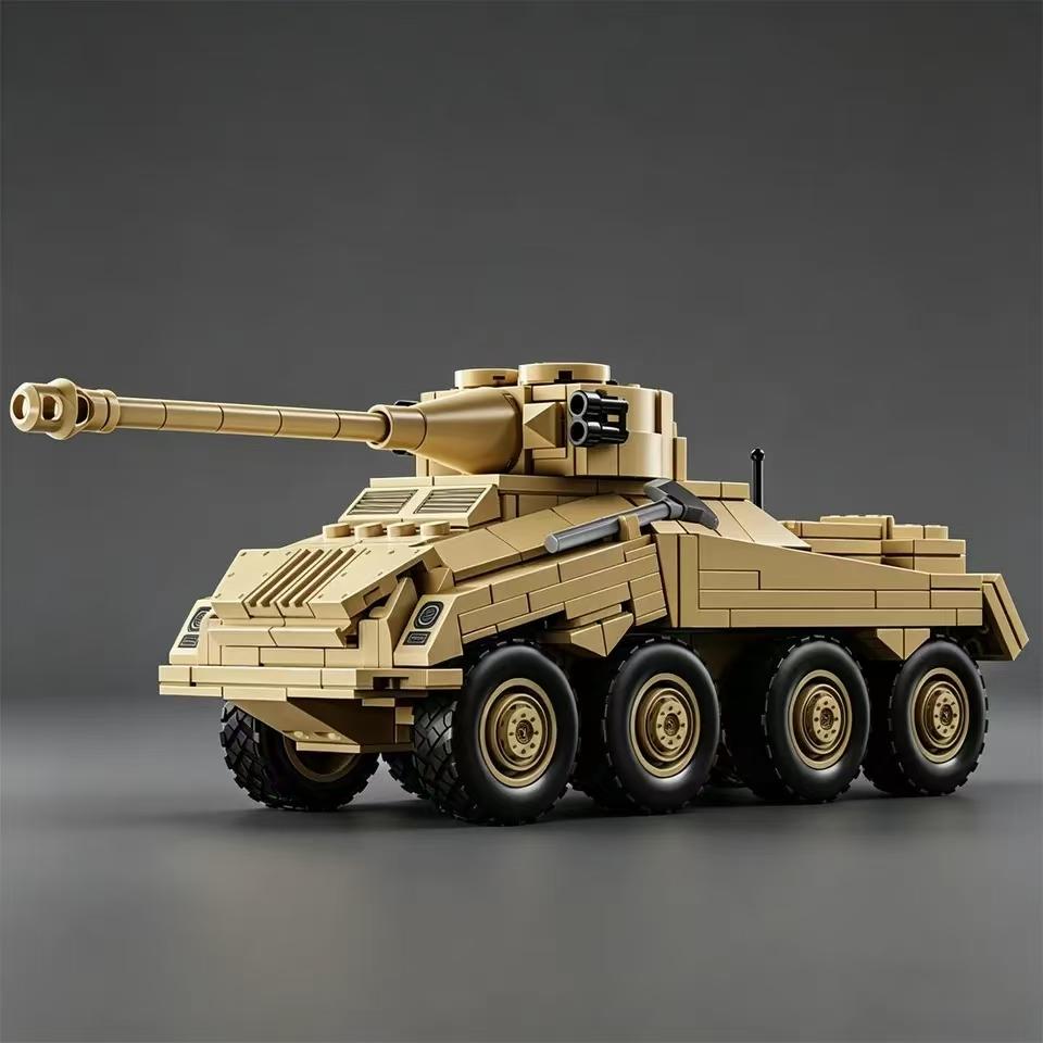 WK2 Deutsches Heer Schweres gepanzertes Fahrzeug Modellbausatz Militärische Bausteine Ziegel Lernspielzeug Jungen Kindergeburtstag Neujahrsgeschenke
