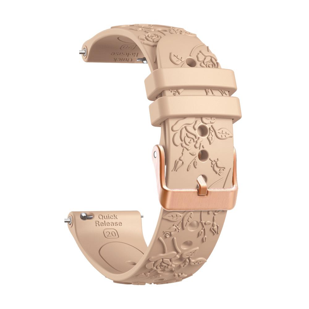20mm Silicone Watch Band For Garmin Vivoactive 6 5 3 Strap For Forerunner 570 42mm 165 /Venu Sq 2 /Venu Wristband for Samsung Galaxy 7 6 5 4 Bracelet