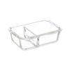 GLASS LUNCH CONTAINER with compartment 750ml
