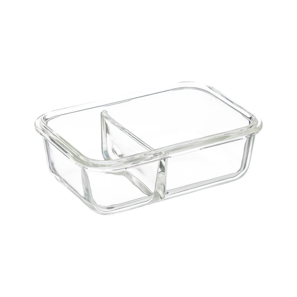 GLASS LUNCH CONTAINER with compartment 750ml