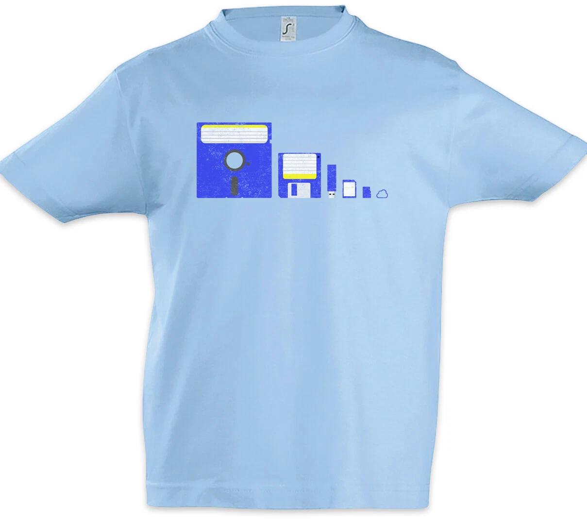 

Memory Evolution Boys T-Shirt Fun Nerd USB Computer Scientist Scientist Admin- 130