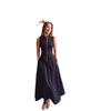 2024 Summer Slim Sleeveless Solid Color Large Swing Dress for Women