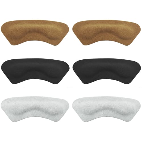 Cowhide Leather Heel Pads for Preventing Blisters, Preventing Heel Slippage, Shoe Size Adjustment, Shoe Cushions, and Heel Pain Relief (3-pair Set)