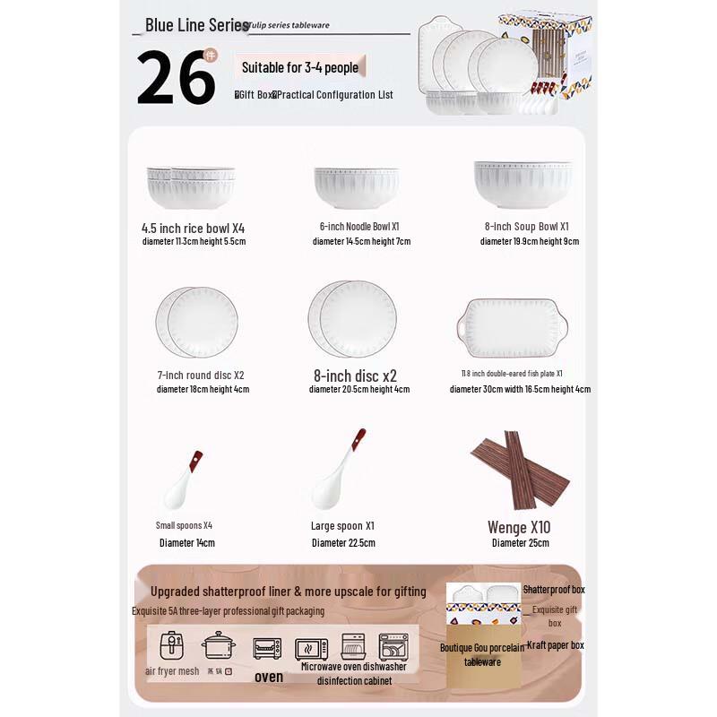 Perth Simple Japanese Ceramic Dinnerware Set