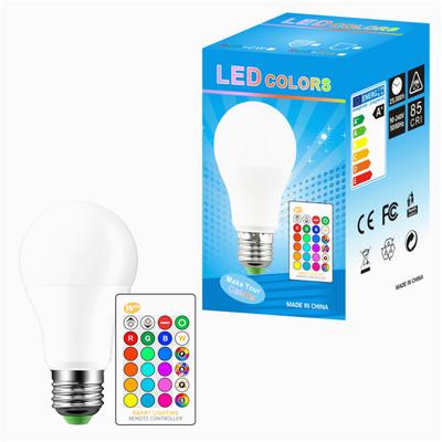 E27 3W 16 Color LED RGB Magic Spot Light Bulb Lamp Wireless Pack 3 colours LED bulbs + wifi driver led illumination