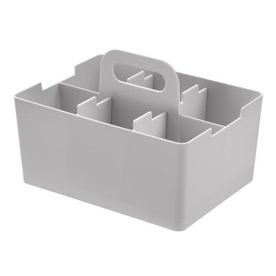 JEJ Astage Saklama Kutusu, Masa Çantası, Mini Masa Düzenleyici, Açık Gri, İstiflenebilir, Japonya'da Üretilmiştir, 21,5 cm Genişliğinde x 16,3 cm Derinliğinde x 14,5 cm Yüksekliğinde