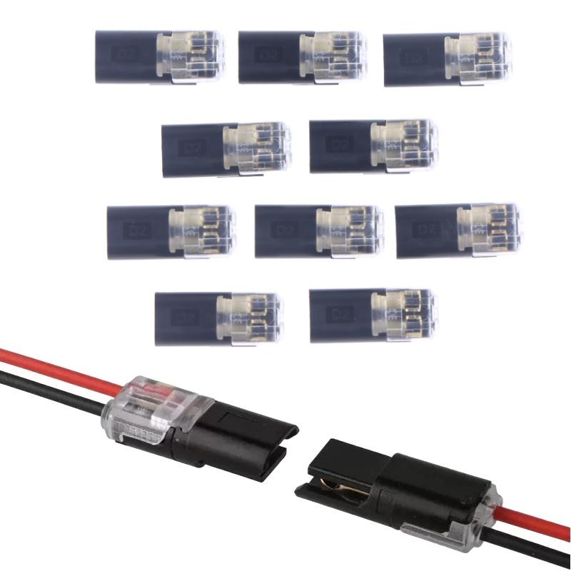 5/10/20Pcs Electrical Connector 2 Pin Way Plug Car Wire Cable Automotive Electrical Connector Strip Terminal Connection
